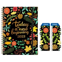 Nouveau carnet de planification A5 haut de gamme 2026 : agenda quotidien, hebdomadaire et mensuel à spirale