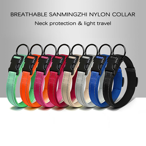 Collier tactique réfléchissant réglable pour animaux de compagnie Rembourrage en maille d'air respirante Nylon solide Polyester disponible en plusieurs couleurs en gros - Product Image 6