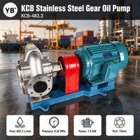 KCB 483.3 Getriebeölpumpe 483,3 LPM 7,5 KW 304 Edelstahl Korrosionsbeständige Ölpumpe mit Elektromotor