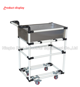 औद्योगिक प्लास्टिक लेपित दुबली पाइप ट्यूब सामग्री हैंडलिंग ट्रॉली - Product Image 5