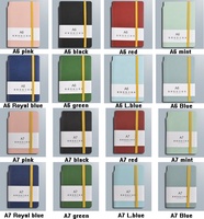 PU — couverture en cuir PU pour agenda, bloc-notes de poche, personnalisé, pour Journal agenda, agenda, agenda, avec porte-stylo, A6