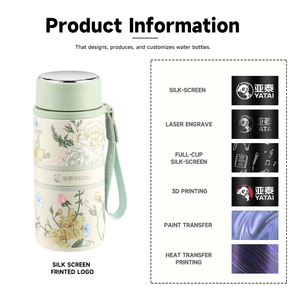 Bouteille d'eau mignonne YATAI pour enfants, thermos, garde l'eau chaude et froide pendant 24 heures, tasse à café, logo peint sur bande, personnalisable - Product Image 6