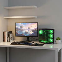 Boîtier PC de jeu personnalisé Pcooling Factory, configuration complète, boîtier d'ordinateur ATX, cabinet de bureau, boîtier de PC