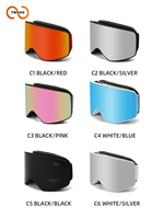 Lunettes de ski TWOOO SNOW02, monture TPU, verres PC, UV400, anti-buée, anti-vent, anti-neige, pour hommes et femmes, hiver, ski, snowboard, vente en gros directe