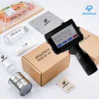 Imprimante à jet d'encre portable 4POLETECH pour l'impression de logo, de texte et de numéro de série sur les uniformes scolaires, les chemises publicitaires, les vêtements