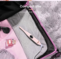 Mini lisseur PRITECH avec système de verrouillage du cordon rotatif à 360°, fer à lisser portable pour femmes et hommes, outil de beauté personnel