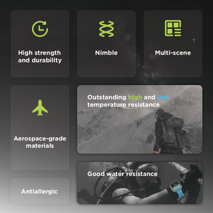 Fibbia in <span class=keywords><strong>alluminio</strong></span> a doppio colore resistente FKM Fluororubber per <span class=keywords><strong>Apple</strong></span> <span class=keywords><strong>Watch</strong></span> cinturino di ricambio alla moda cinturino bicolore per orologio - Product Image 5