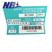 Compresseur d'air BYD E6 MEEY-8103020 en état neuf, options de tension 12V et 24V