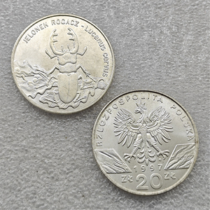 1995-2003 Polandia 20 Zl Koin Hewan Dunia Gaya Antik Koin Peringatan, Hadiah, Dekorasi Rumah - Product Image 4