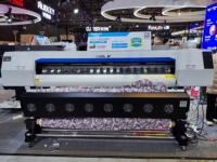 Printer Sublimasi Kain Digital Inkjet Format Besar 1.8m 1.9m 6ft Otomatis Bersihkan dan Lembabkan Dengan xp600 i3200