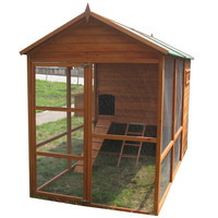 Mobilier pour animaux de compagnie, poulailler en bois de luxe personnalisé, imperméable, grand modèle, pour cour arrière, avec nichoir