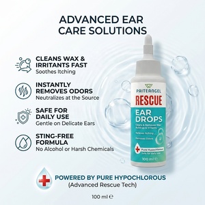 Gouttes auriculaires OEM au peroxyde de soude pur pour animaux de compagnie – Nettoyant de secours à action rapide contre les démangeaisons et les odeurs – Lavage auriculaire sûr pour chiens et chats – Usage quotidien 100 ml - Product Image 1