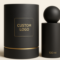Boîte de parfum cylindrique écologique pour échantillonneur de luxe et emballage cadeau