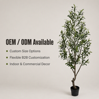 Décoration intérieure, faux olivier, plante d'olivier artificielle en pot, pot personnalisé pour la décoration de la maison, vente en gros pour les détaillants