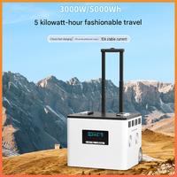 Générateur d'énergie portable solaire UPS 2500W, batterie LiFePO4, onde sinusoïdale pure, station d'alimentation à charge super rapide