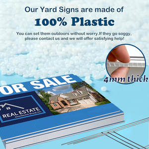 Panneau de jardin personnalisé avec piquet en H, double face, 18x24 pouces, décorations de jardin, signalisation pour les entreprises - Product Image 5