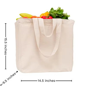 Bolso de Hombro Minimalista de Lona de Algodón con Patrón de Letras - Bolso Tote Casual Ligero y Duradero con Asa de Mano para Mujeres y Hombres - Product Image 1