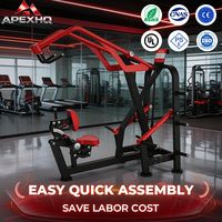 APEXHQ Machine à rames à charge libre professionnelle robuste pour entraînement de force, équipement de salle de sport pour usage commercial