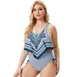 Bañador <span class=keywords><strong>de</strong></span> talla grande para mujer, traje <span class=keywords><strong>de</strong></span> baño elegante, trajes <span class=keywords><strong>de</strong></span> baño <span class=keywords><strong>de</strong></span> <span class=keywords><strong>dos</strong></span> piezas <span class=keywords><strong>de</strong></span> cintura alta, conjunto <span class=keywords><strong>de</strong></span> Bikini con Push-Up 2022 - Product Image 6