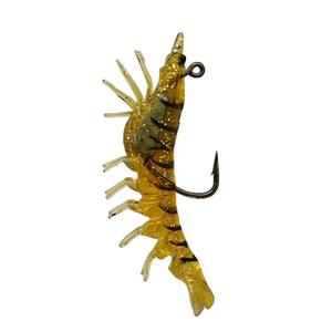 Appâts souples pour la pêche en eau douce/eau salée, crevettes artificielles de 9,6 g et 7 cm, avec hameçons simples, en vente - Product Image 2