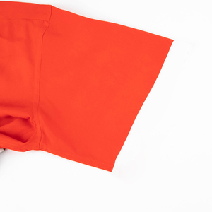 Nam tùy chỉnh màu đỏ trắng sọc Bowling Áo sơ mi Cuba cổ Áo Poplin 100% cotton mùa thu nút thiết kế phiên bản mùa hè có sẵn - Product Image 4