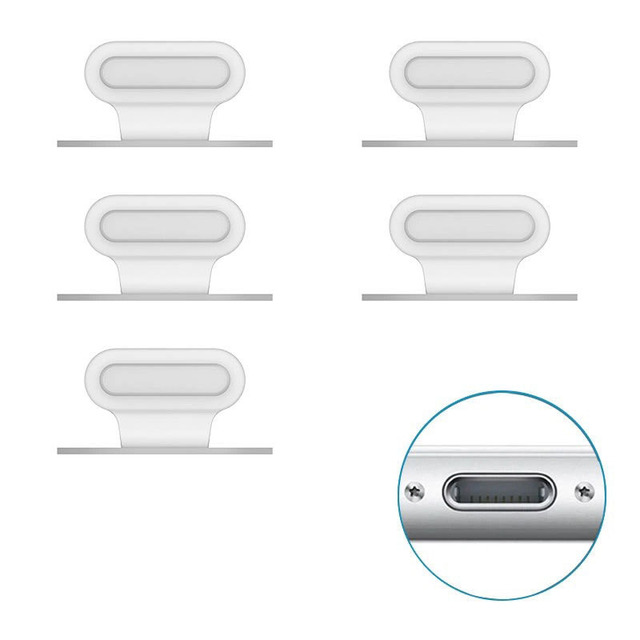 Factory Supply Mobile Phone USB Type c Charger Port Accessories Silicone Anti Dust Plug for Mobile Phones