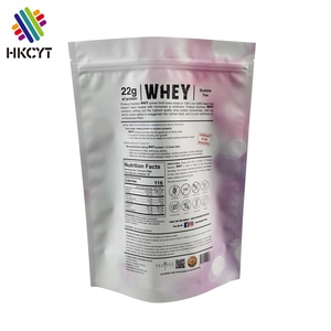 Bolsa de plástico con cremallera para embalaje de alimentos, bolsa con estampado personalizado, color blanco mate, OEM - Product Image 3