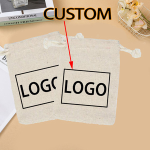Sac en coton personnalisé avec logo, grand sac en tissu pour cadeaux, pochette pour fêtes, emballage de chaussures, promotion et emballage - Product Image 3