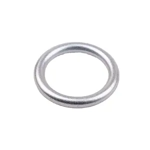 High Tension Forged Steel Safety Ring Belt Slide Buckle Metal O ring