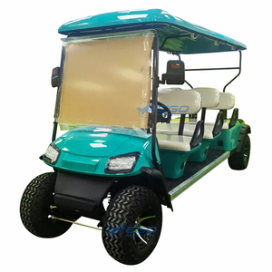 Carrito de Golf Eléctrico Verde de Alto Rendimiento, Buggy de 6 Plazas Todoterreno, Carro de Golf de Lujo para Turismo - Product Image 1