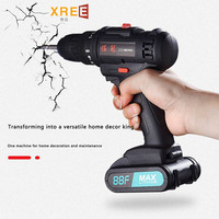 Zuo Guan Lithium perceuse électrique double vitesse charge perceuse pistolet perceuse multifonctionnel ménage électrique tournevis électrique D