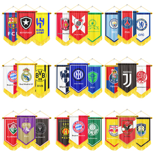 Drapeau de fanion personnalisé personnalisable drapeau d'échange d'équipe double face bannière suspendue en polyester fanion de <span class=keywords><strong>club</strong></span> de football fanion d'équipe de football - Product Image 5