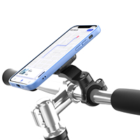 Support Téléphone Antichoc à Fixation Rapide pour Guidon de Vélo et Trottinette, Installation Combinée de Support de Conduite Sécurisé