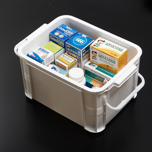 Large Capacity Family First Aid Kit White Rectangle Portable Medicine Storage Box For Emergency Medical Care - Product Image 1