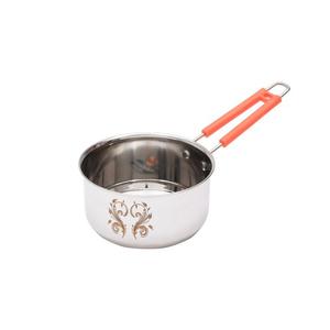 premium Stainless Steel Flat Induction Base Tea Coffee Milk <b>Sauce</b> <b>Pan</b> with Handle Material Stainless Steel Finish Type Polished - Product Image 1