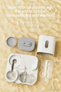 Distributore Automatico di Cibo per Animali Domestici Moderno ed Ecologico, Dispenser d'Acqua di Grande Capacità, Ciotole per Cani e Gatti con Separazione Cibo Secco e Umido - Product Image 5