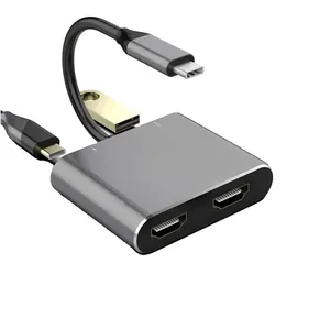 전원 공급 장치 4 포트 Usb 3.0 허브 5gbps Usb 도킹 스테이션 스플리터 다기능 Usb 허브