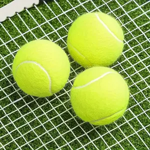 Durable Pressurized Tennis Balls Yellow Felt Training Tennis Balls High Bounce Practice Tennis Balls For Beginners Dogs