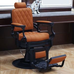 Heavy Duty Vintage Salon Barber <b>Chair</b> 200kg Integrated Die-Casting Frame 180° <b>Recline</b> One-Stop Salon Furniture for Salon Setup - Product Image 4
