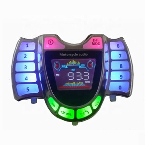 Accessoires de <span class=keywords><strong>moto</strong></span> pour l'extérieur, haut-parleurs audio pour <span class=keywords><strong>moto</strong></span>, klaxon MP3, écran LCD - Product Image 2