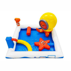 儿童充气水滑梯充气屋，带戏水池和互动游戏，章鱼造型 - Product Image 1