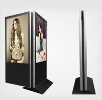 Écran LCD LED double face de 55 pouces Totem numérique publicitaire debout