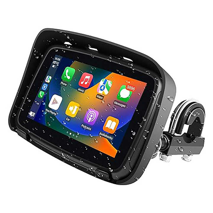 Navegador Portátil Para Moto 5.98" Con CarPlay/Android Auto - Impermeable, Pantalla Táctil