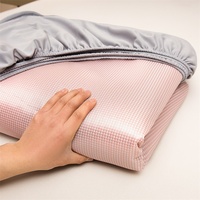 Nouvel ensemble de literie en fibre de viscose - Housse de matelas épaisse avec tissu uni respirant et rafraîchissant pour la maison et l'hôtel