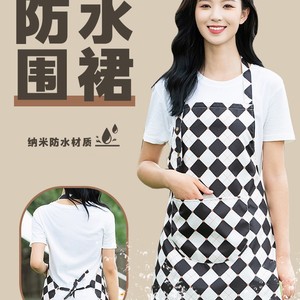 Waterproof <b>Apron</b> With Custom Logo Printing For Restaurant Bar Staff Oil Resistant Kitchen Use - Product Image 2