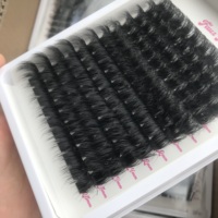 Kit de cils en grappes DIY 30D 50D 80D 100D en gros avec colle, faux cils synthétiques effet volume D Curl, pince et éventail