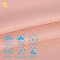 Tissu jersey interlock extensible en polyester 100% de haute qualité pour vêtements de sport
