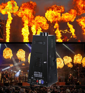 מכונת אש חשמלית צבעונית בעלת ארבע פינות, 100W, לאפקטים במסיבות ואירועים, עם בקרת DMX512, מכונת להבי אש 100W לבמה של די ג'יי - Product Image 2