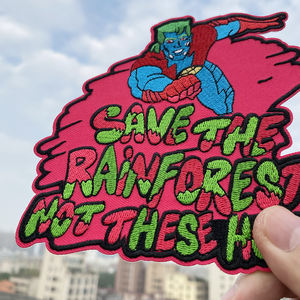 도매 포켓 몬스터 세트 피카츄 수 놓은 패치 하이 퀄리티 능 직물 장식 자수 패치에 철제 바느질 - Product Image 6