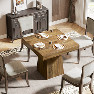 Tribesigns vuông nhà bếp bàn ăn nhà bếp bảng vuông cho 4 trang trại bàn ăn với mạnh mẽ bệ cơ sở - Product Image 3